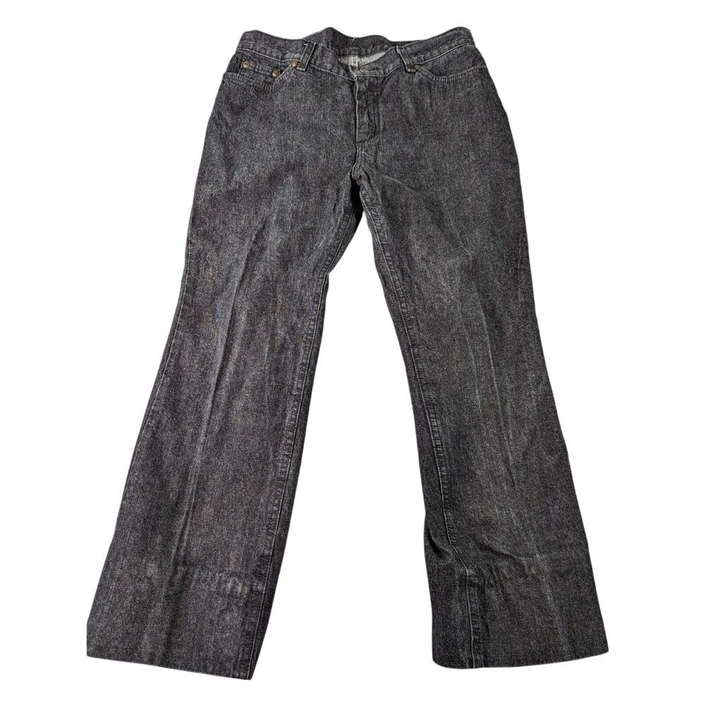 Y2K Lee Riveted Ultimate 5 Jeans Womens Size 12 Black Denim Straight Leg Casual